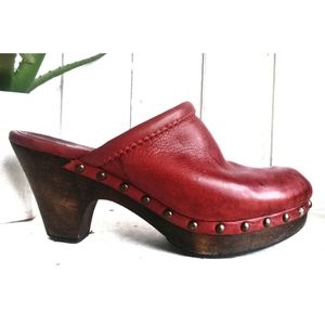 FRYE authentic Audra leather clogs
